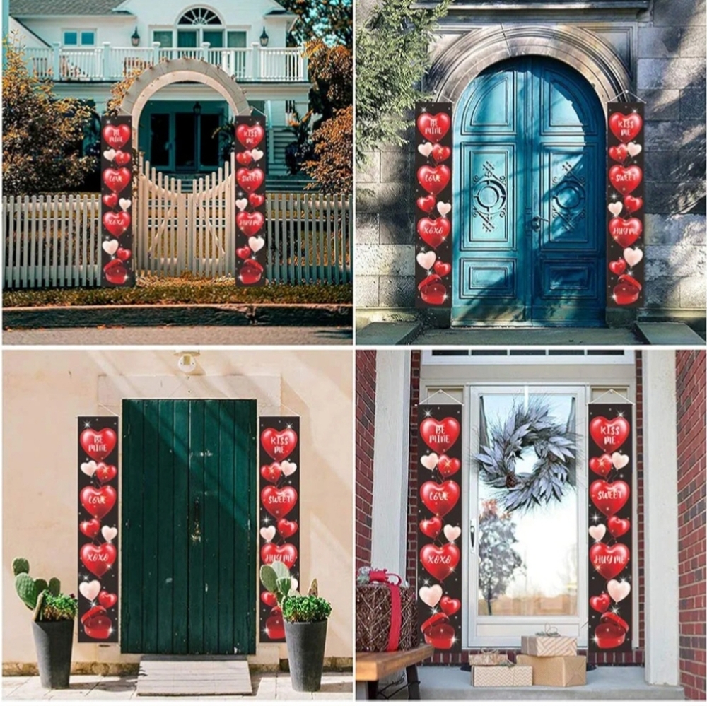 New Valentine's Day Indoor Outdoor Decoration Banners - Picture 2 of 3